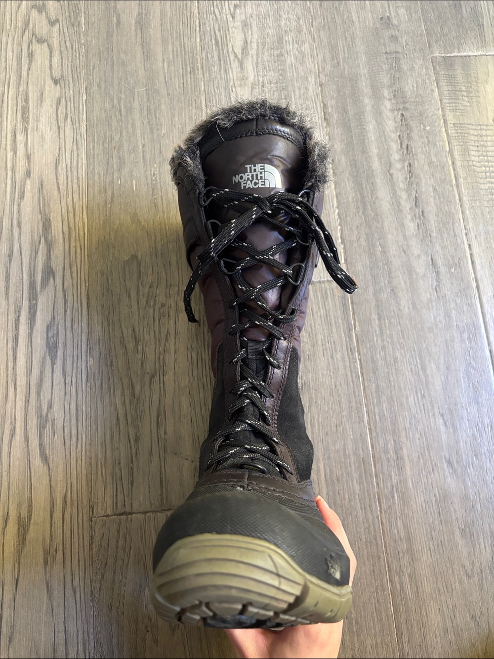 The North Face |Shellista Snow Winter Boot Waterproof Tall Lace Up Black US 6 - Picture 4 of 10